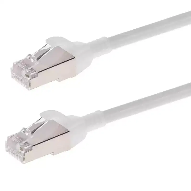 Monoprice Cat6A Ethernet Patch Cable - 25 Feet - White | Snagless, Double Shielded, Component Level, CM, 30AWG, Networking Cable LAN Modem Router