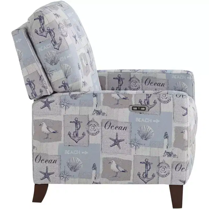 Gulls Point Sky 27.5 in Wide Blue 3-Way Power Recliner | Living Room Chair