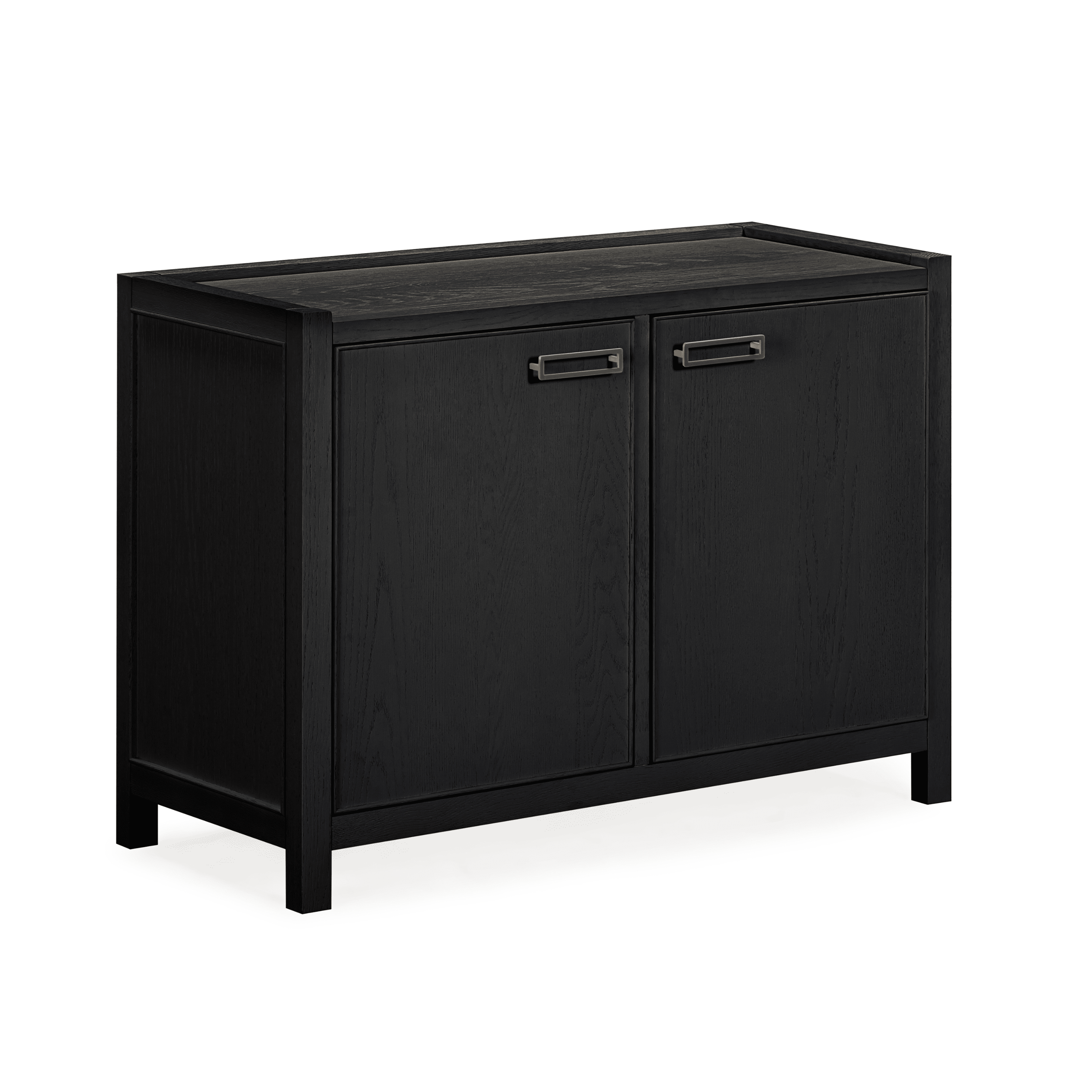 Black Oak Veneer 2 Door Sideboard