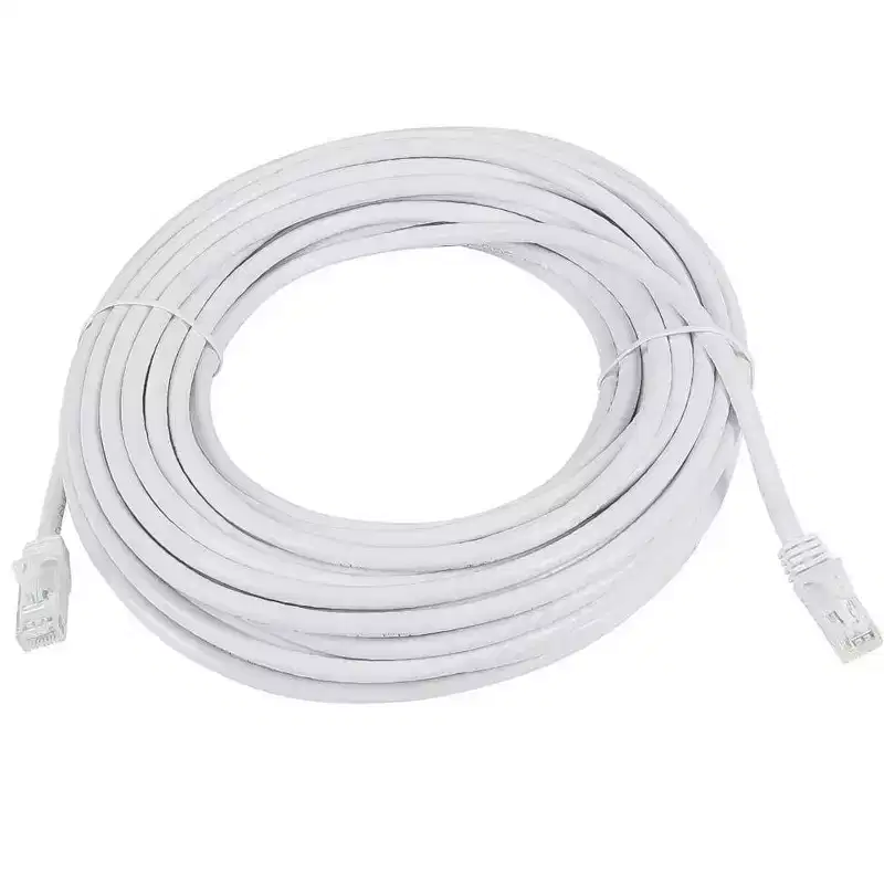Monoprice Cat5e Ethernet Patch Cable - 50 Feet - White | Network Internet Cord - Snagless RJ45, Stranded, 350Mhz, UTP, Pure Bare Copper Wire, 24AWG -