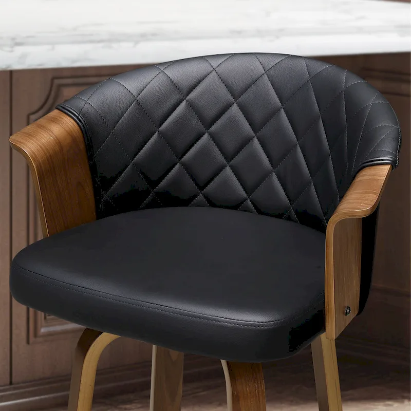 Art Leon Mid-century Modern Swivel Counter Stools (Set of 2)