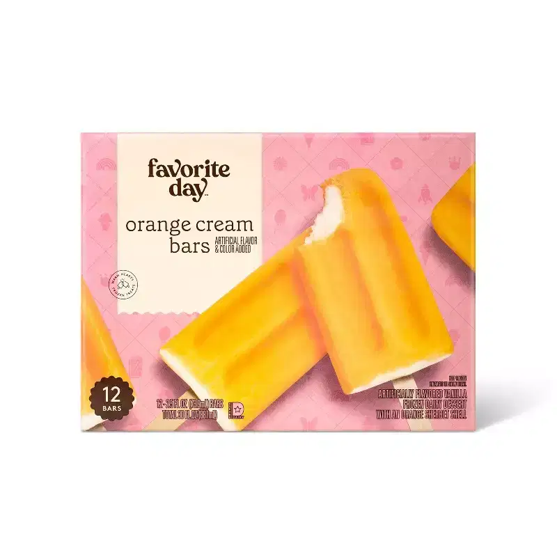 Orange Cream Ice Cream Bars - 30oz/12ct - Favorite Day™