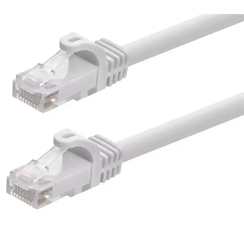 Monoprice Cat5e Ethernet Patch Cable - 3 Feet - White | Network Internet Cord - Snagless RJ45, Stranded, 350Mhz, UTP, Pure Bare Copper Wire, 24AWG -