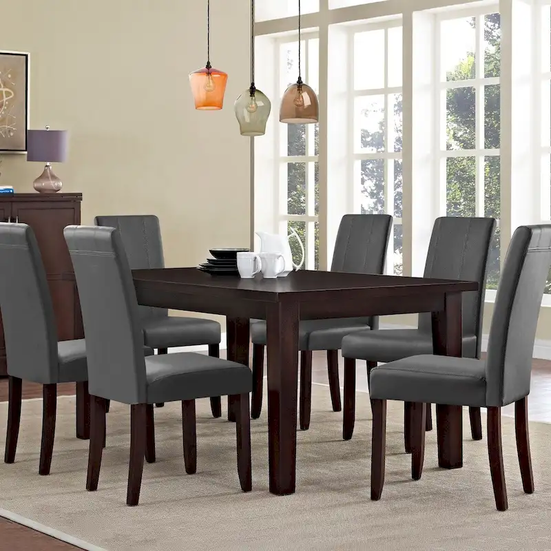 Faux Leather Upholstered Dining Chair (Set of 2)