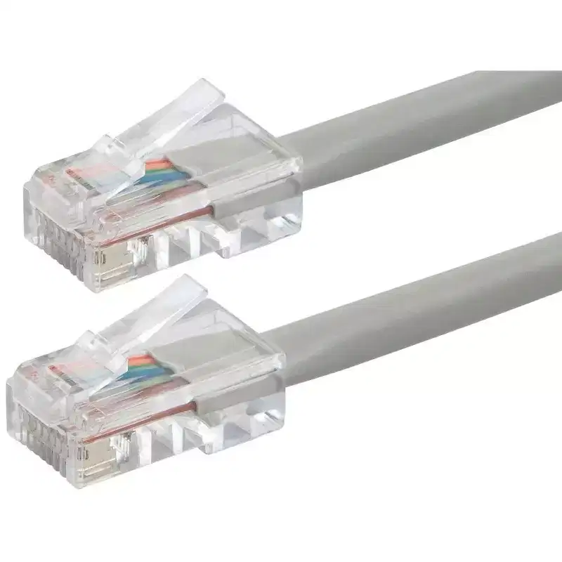 Monoprice Cat6 Ethernet Patch Cable - 7 Feet - Gray | Network Internet Cord - RJ45, Stranded, 550Mhz, UTP, Pure Bare Copper Wire, 24AWG - Zeroboot
