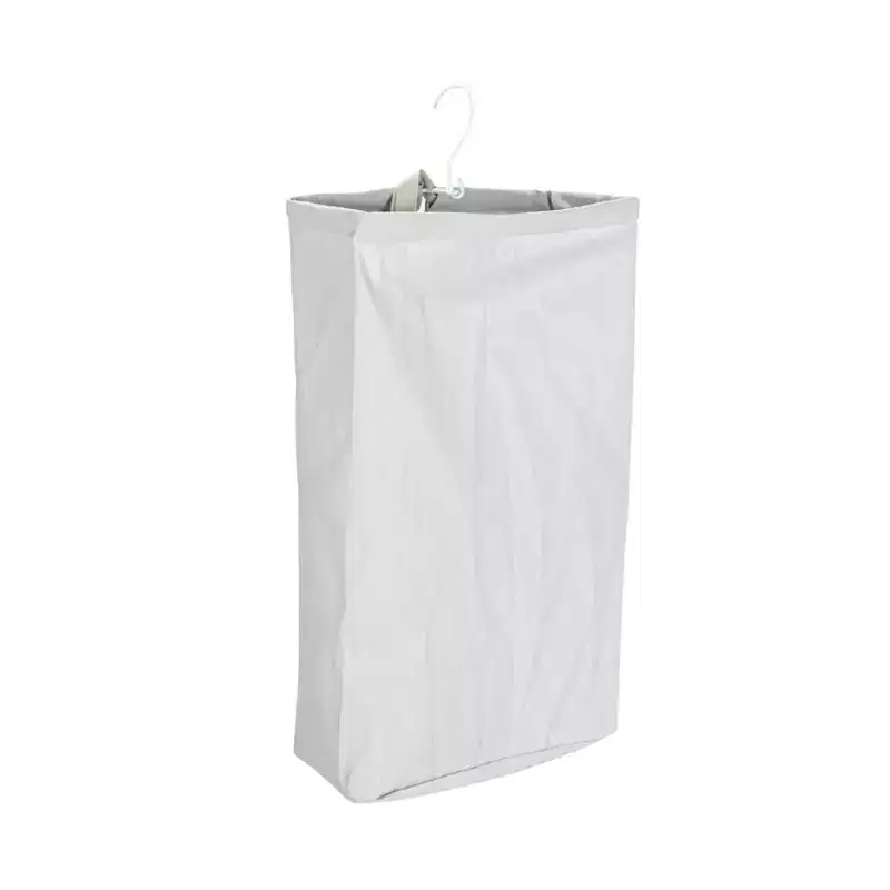 Door Hanging Laundry Bag, Washable Canvas Bag with Loop Handle, Holds Two Loads of Laundry, Great for Dorms and Small Spaces