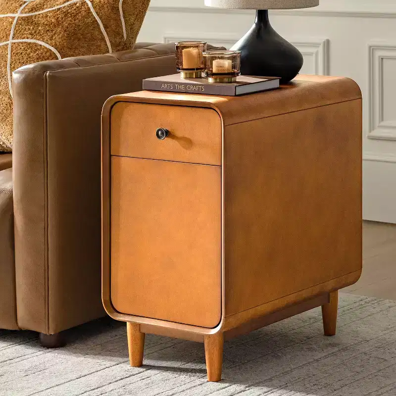Georg Mid-century Modern 26 Tall 1-Drawer End Table |ARTFUL LIVING DESIGNS