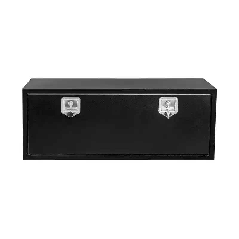 COZONY Heavy Duty Steel Truck Tool Box  Waterproof Diamond Plate Storage Chest with T-Handle Lock & Keys  Durable Underbody Toolbox  Various sizes