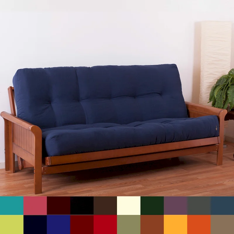 9-inch Thick Twill Futon Mattress (Twin, Full, or Queen)