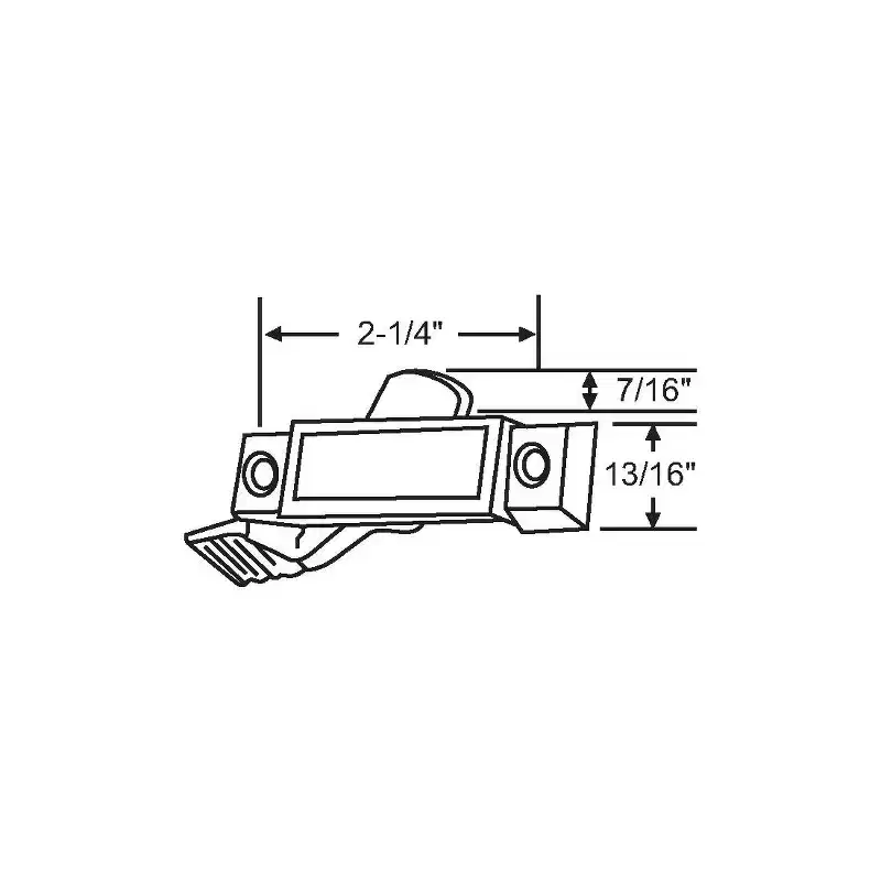 Brixwell Sliding Window Sash Lock Zinc Material, 2-1/4 Hole Center, Sweep Lock Hardware, Bronze Finish