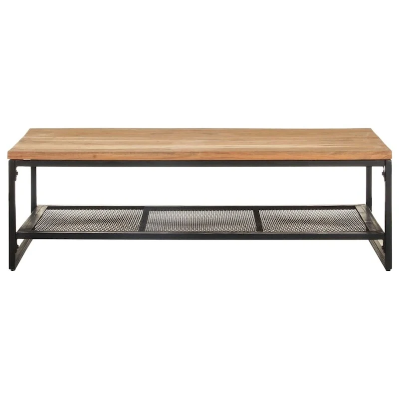 Coffee Table 43.3x23.6x13.8 Solid Acacia Wood - 43.3 x 23.6 x 13.8
