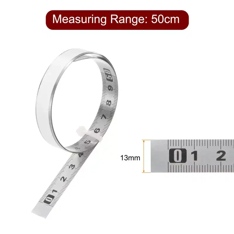 Unique Bargains Metric Left to Right Read Self-Adhesive Peel and Stick Waterproof Measuring Rulers