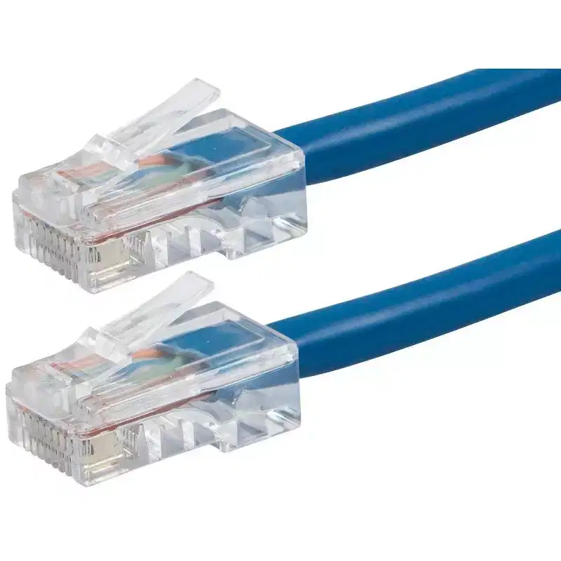 Monoprice Cat5e Ethernet Patch Cable - 5 Feet - Blue | Network Internet Cord - RJ45, Stranded, 350Mhz, UTP, Pure Bare Copper Wire, 24AWG - Zeroboot