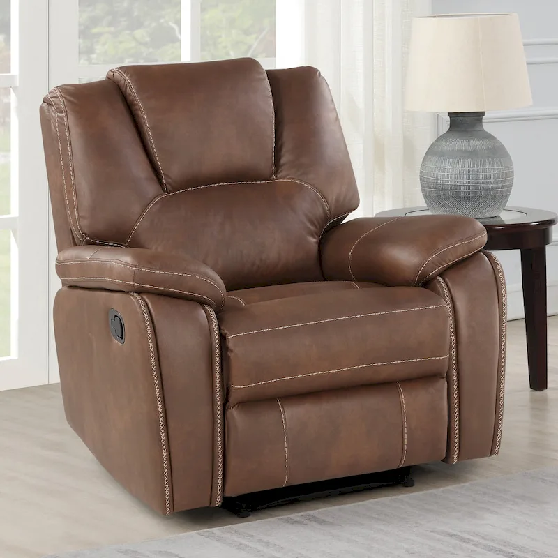 Steve Silver Kameryn Faux Leather Manual Recliner