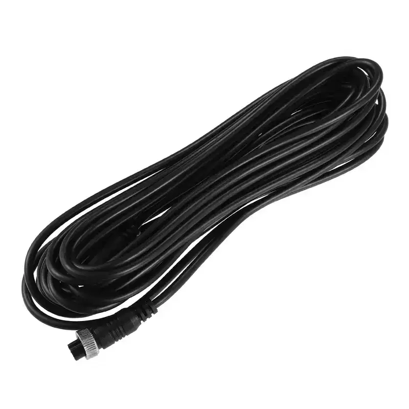 Unique Bargains 4 Pin Cable Car Video Extension Cable for Dash Cam Rear View Backup Camera Truck Trailer 22.97ft Black 1 Pc