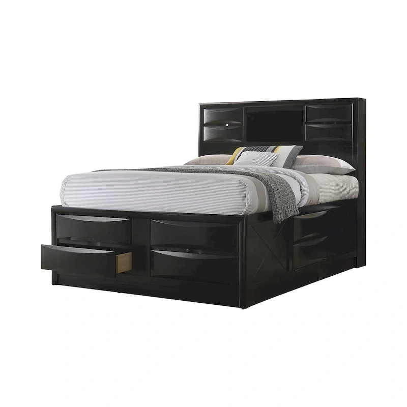 Black Storage Bed