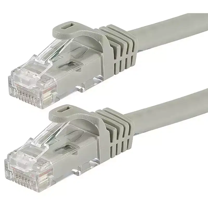 Monoprice Cat6 Ethernet Patch Cable - 1 Feet - Gray | Network Internet Cord - Snagless RJ45, Stranded, 550Mhz, UTP, Pure Bare Copper Wire, 24AWG -