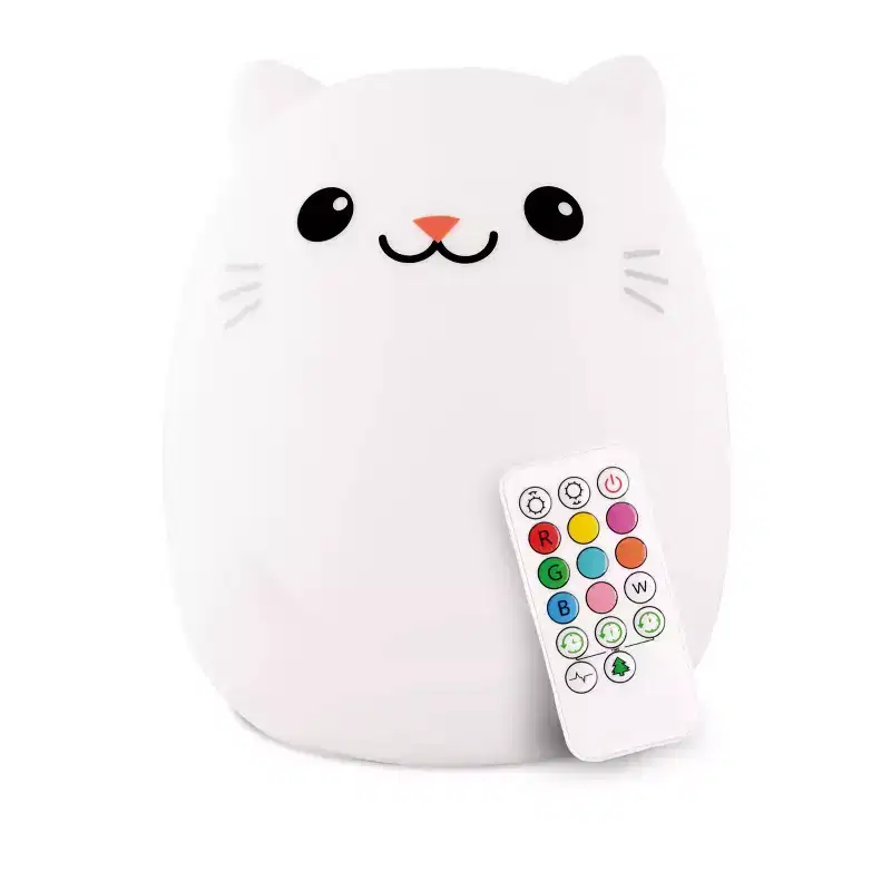 LumiPets Cat Night Light: Silicone, LED, Touch Activated, Battery Powered