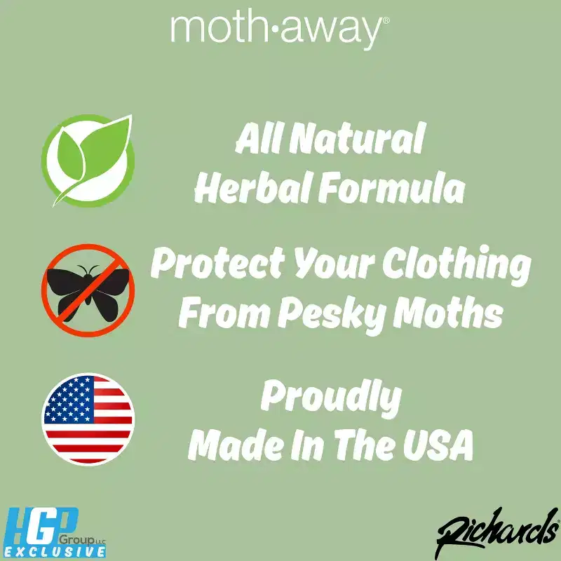 Moth Away All Natural Herbal Moth Repellent - Non Toxic