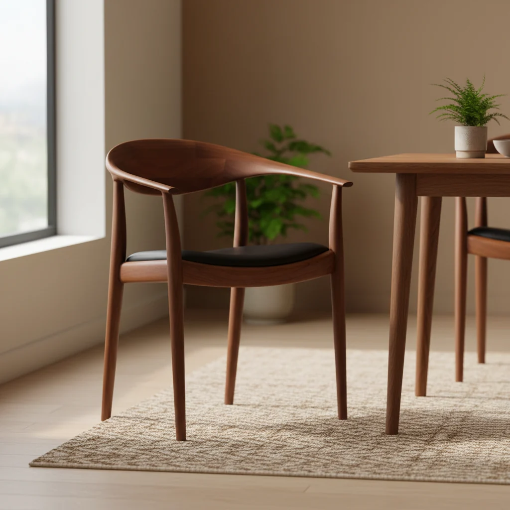 Solid Oak Solid Walnut Dining Chair
