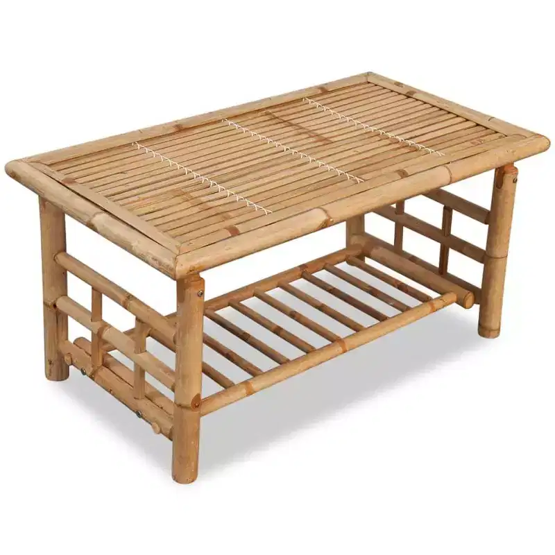vidaXL Bamboo Coffee Table Night Stand End Couch Home Living Room Furniture