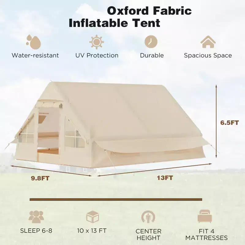 EROMMY 13 Ft. W x 9.8 Ft. D Oxford Fabric Inflatable Tent