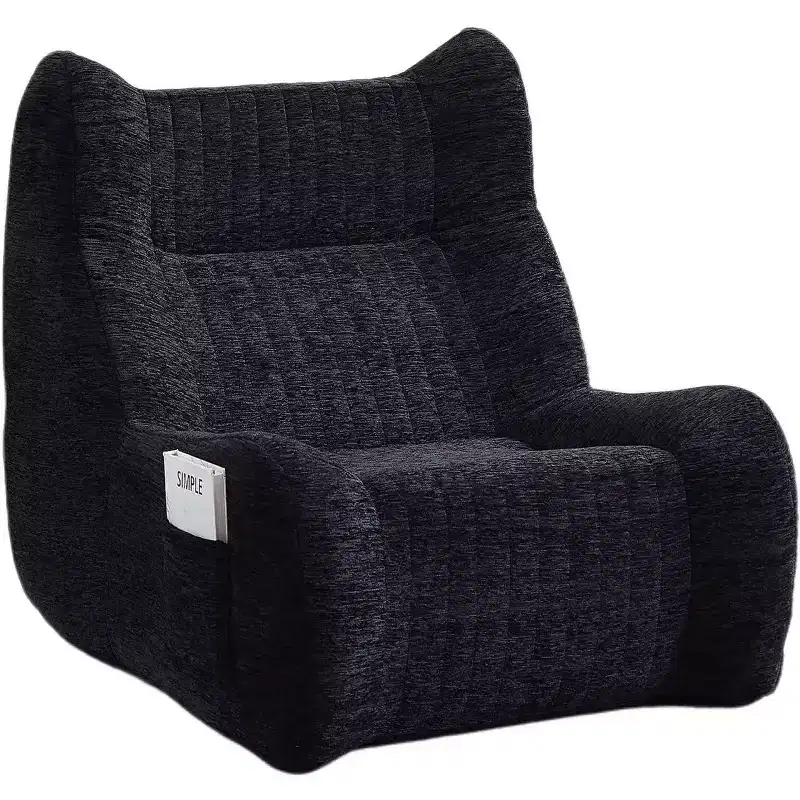 Homy Casa Bean Bag Chair for Adults with Armrests, Chenille Fabric & High-Resilience Foam