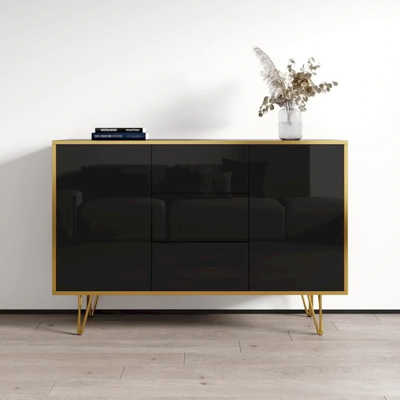 55 Modern High-Gloss Sideboard Buffet Credenza
