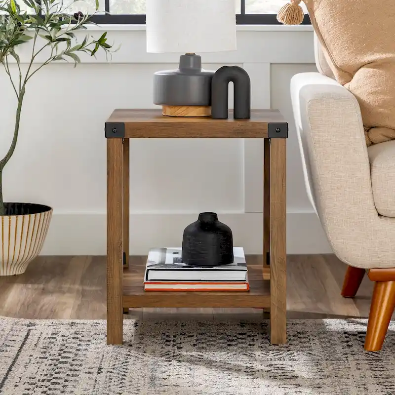 18-inch X-side Accent Table