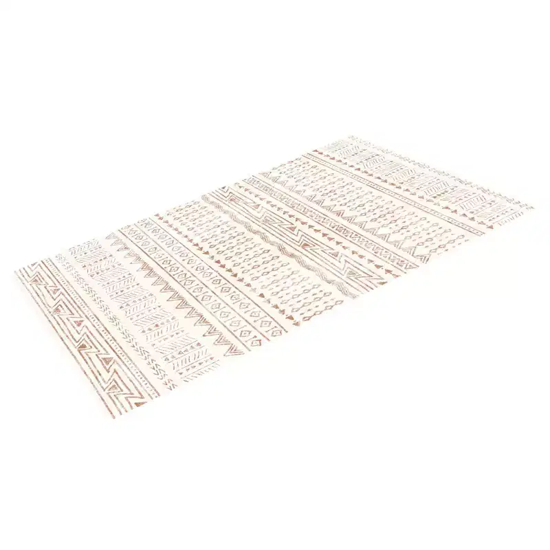 VEVOR Area Rug, 5 x 7 ft Large Washable Rug, Non-Slip and Tear-Resistant Soft Carpet, Pet Friendly Modern Area Rugs, Indoor Mat for Bedroom,Beige