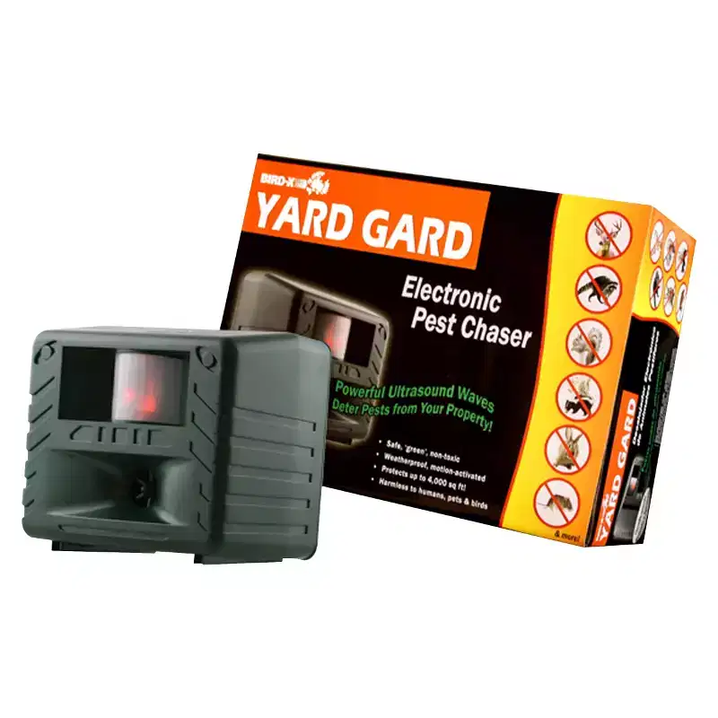 Ultrasonic Animal Repeller: Bird-X Yard Gard™, Deer & Raccoon Sonic Deterrent, Indoor/Outdoor Use