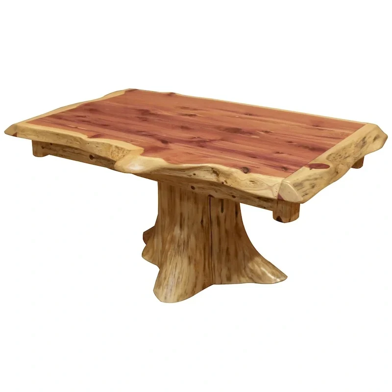 Red Cedar Log - Stump Coffee Table