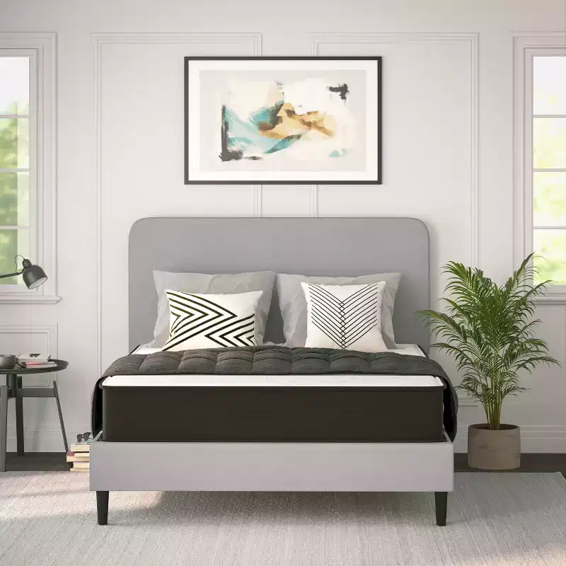 Flash Furniture Dream 10 Inch Hybrid Mattress, High Density Foam and Pocket Spring Mattress in a Box, CertiPur-US Certified Foam