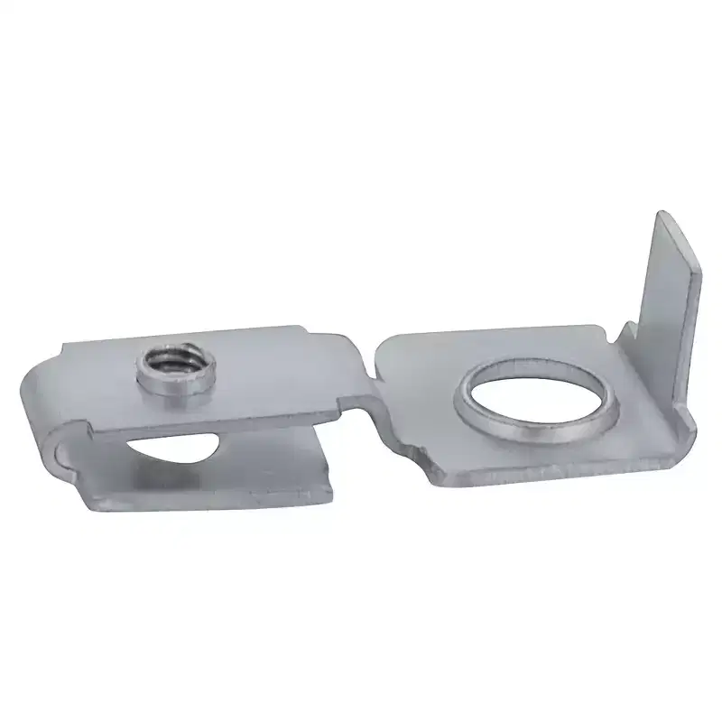Brixwell Metal Slim Fold Closet Door Pivot Bracket, 1-27/32 Length, 3/4 Width, With Screws Hardware, Gray Finish