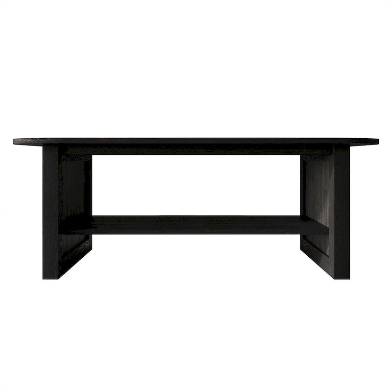 CraftPorch Mid-Century Modern Black Coffee Table