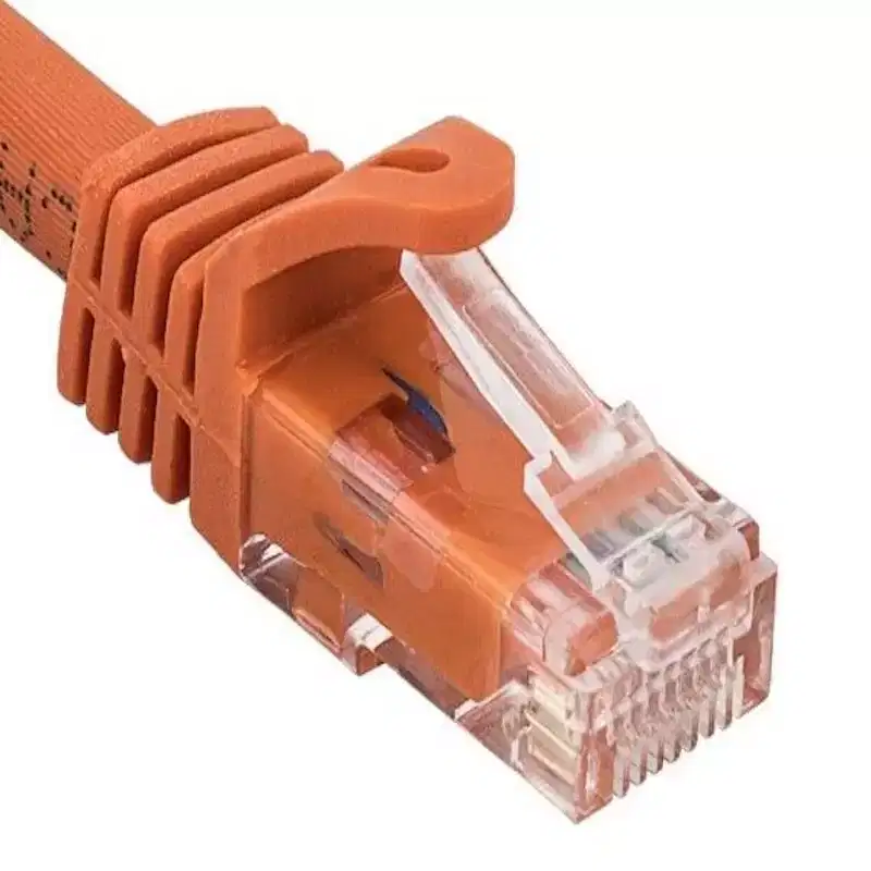 SANOXY Cables and Adapters; 6ft Cat6a 600 MHz UTP Snagless Ethernet Network Patch Cable, Orange