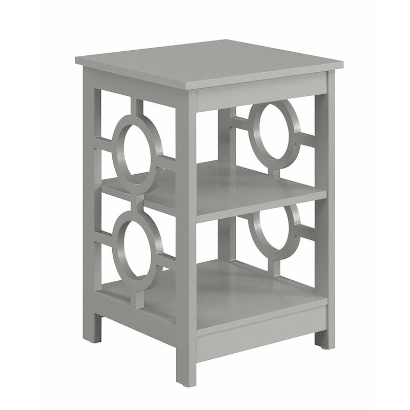 Convenience Concepts Ring End Table with Shelves