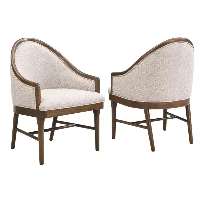 Christopher Knight Home Thiago Modern 5 Piece Rubberwood Dining Set with Curved Backrest and Oval Table