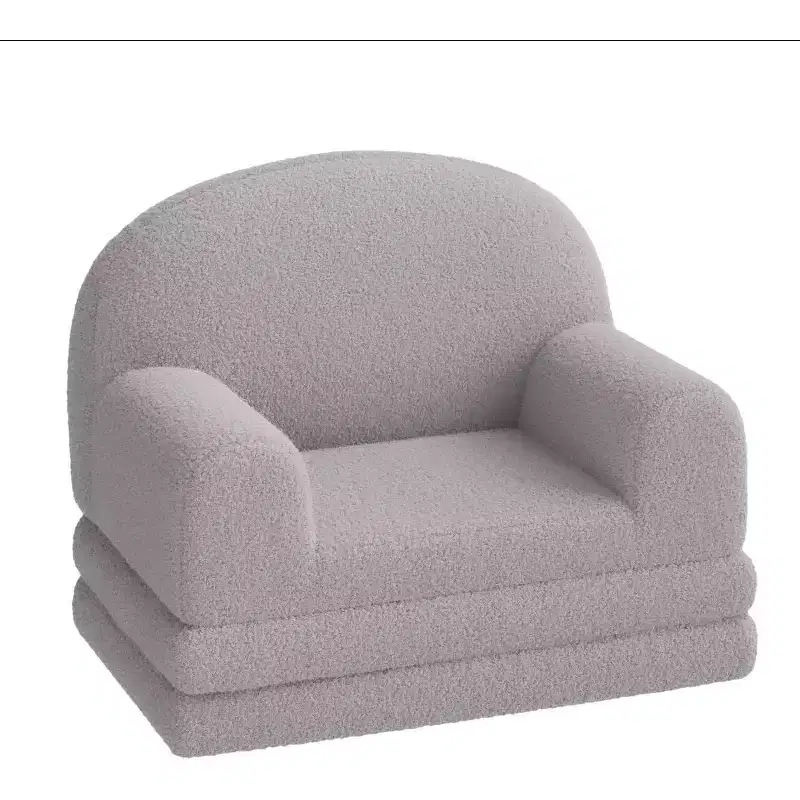 COZONY 2-in-1 Couch, Foldable Toddler Sofa to Lounger, Foam Chair