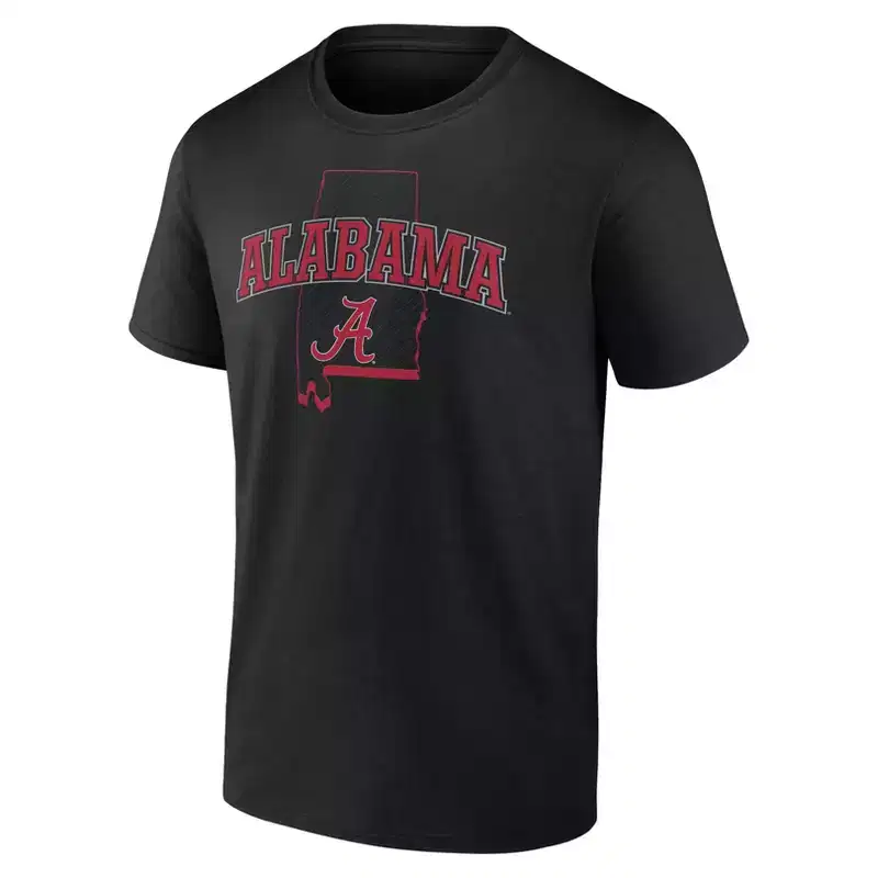 NCAA Alabama Crimson Tide Men's Black Core T-Shirt