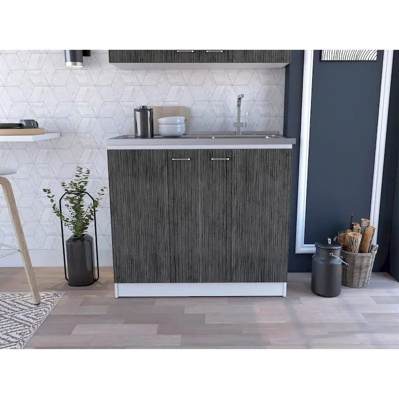 Brookeline Rectangle 2-Door Utility Sink and Cabinet