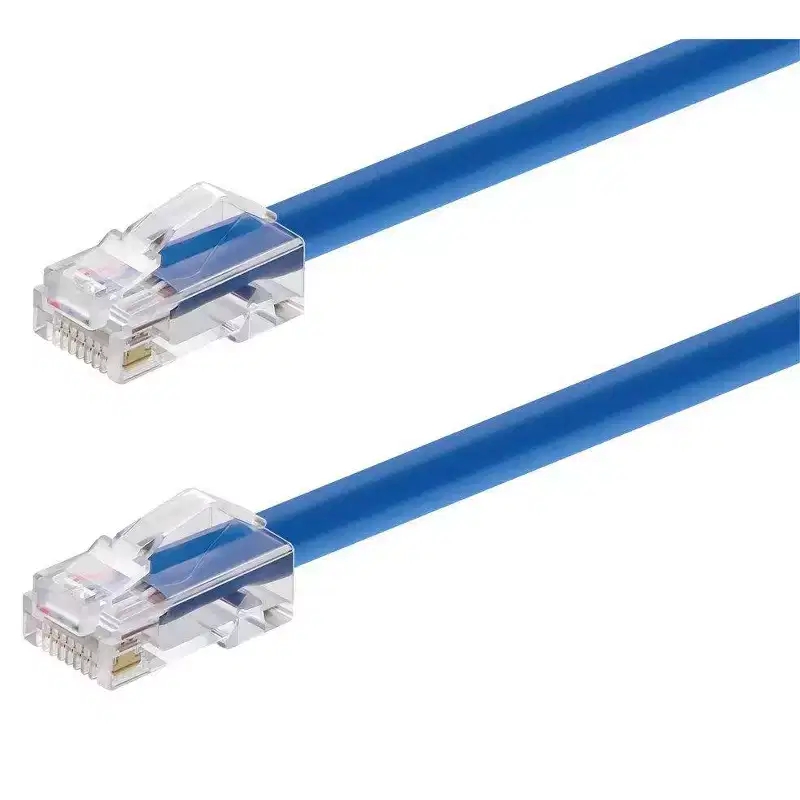 Monoprice Cat6A Patch Cable - 3 Feet - Blue | 26AWG, 10G, Bare Copper conductor, Gold Plated Copper Connector, RJ45, Non-booted Ethernet Cable