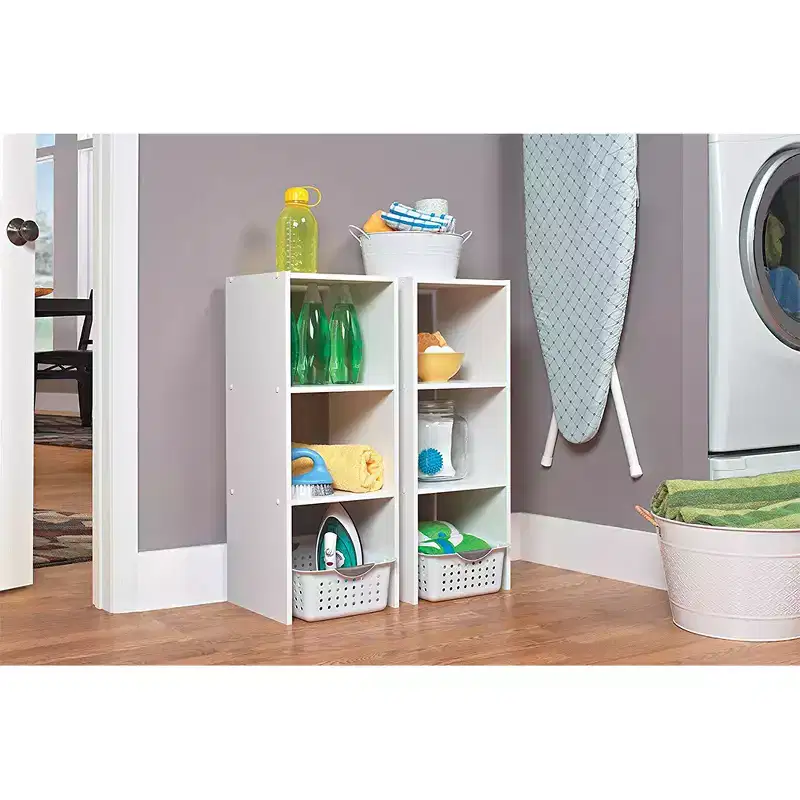 White 2-Cube Stackable Shelf Organizer, 2-Pack