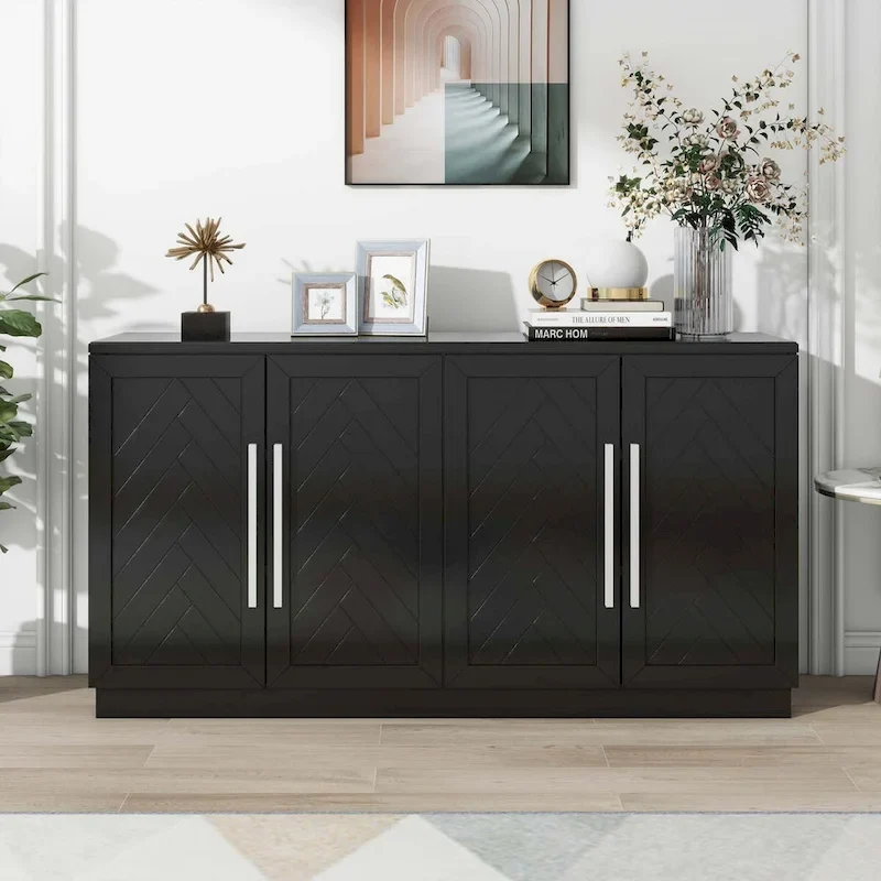 60 Sideboard Buffet Cabinet with Adjustable Shelves