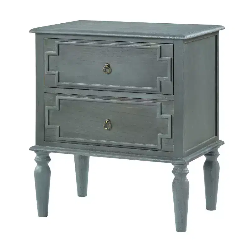 Tikal 28 Tall 2-Drawer End Table | HULALA HOME-WALNUT