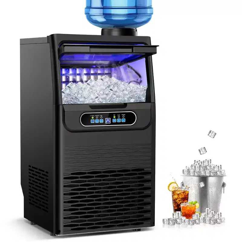 Denjol 13.5in 80 lbs./24H Built-in/Freestanding Commercial Ice Maker With LCD Panel
