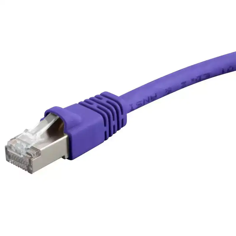 Monoprice Cat6A Ethernet Patch Cable - 3 Feet - Purple | Network Internet Cord - RJ45, 550Mhz, STP, Pure Bare Copper Wire, 10G, 26AWG