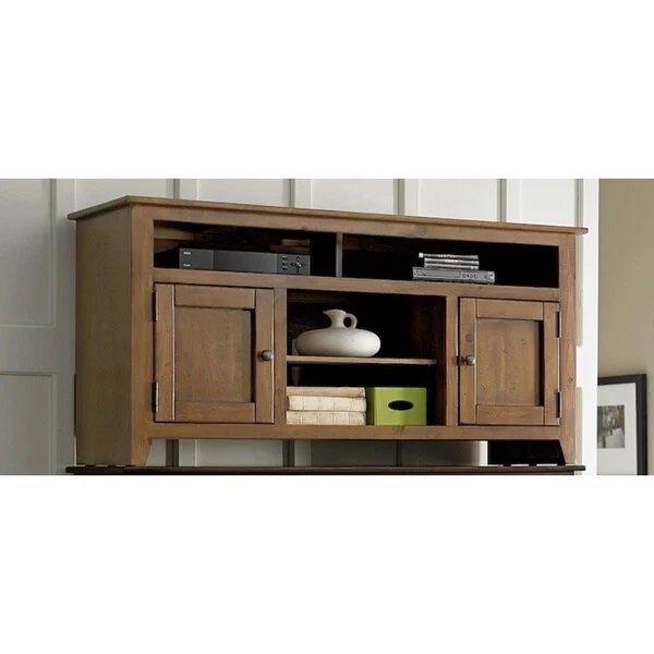 58-inch Pine Wood Entertainment Console - 58