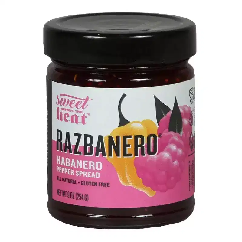 Chili Dawg's Foods of Fire 9 oz Gluen Free Razbanero Pepper Spread - Pack of 2