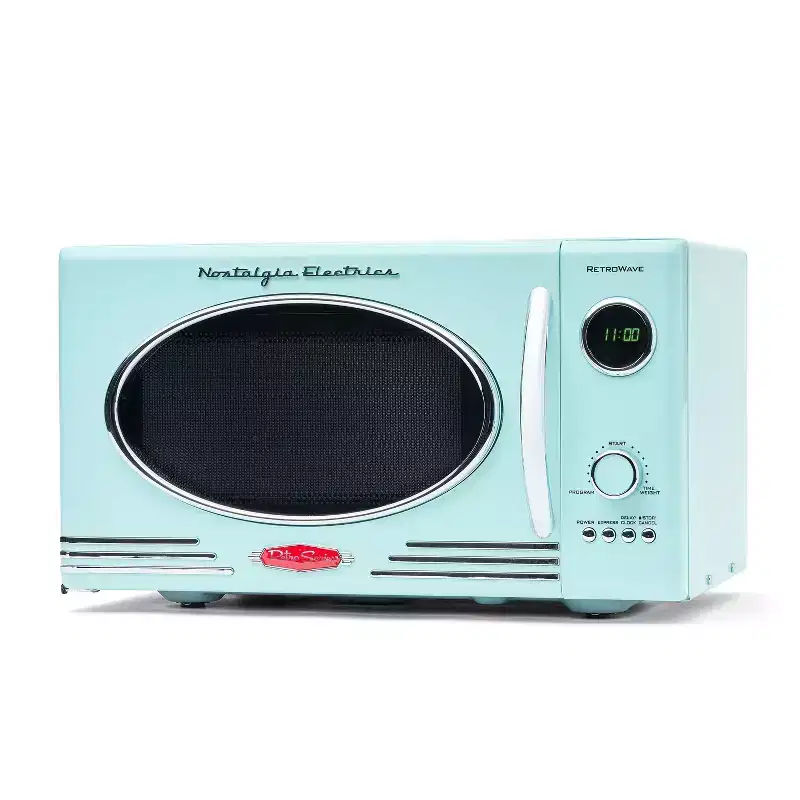 Nostalgia 0.9 Cu. Ft. 800-Watt Retro Microwave Oven